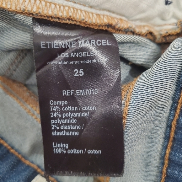 Etienne Marcel Signature Ankle Zip Blue Jeans - Picture 5 of 5